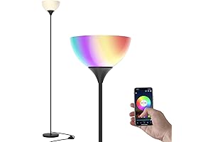 PESRAE Smart RGB Floor Lamp: Illuminate Your Space with Colors