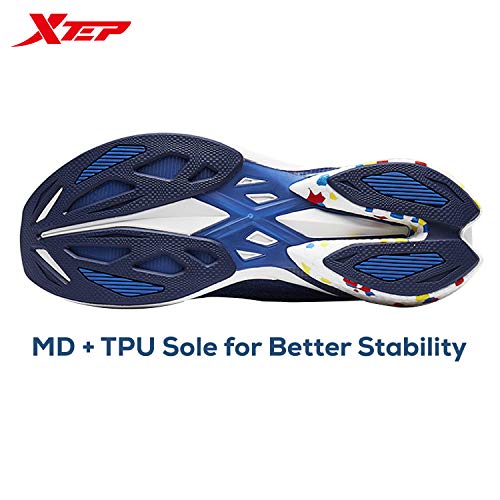 Image of XTEP Jacquard Mesh Upper Colour Blocking Sole Running Shoes for Men