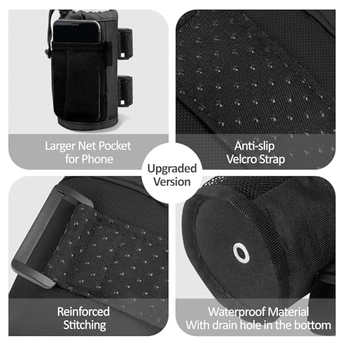 Porte-bouteille d'eau pour poussette et fauteuil roulant Unifizz avec filet - 4