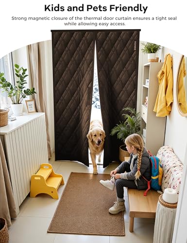 Save on AEOCOO Insulated Door Curtains - Magnetic Thermal Cover - Image 3