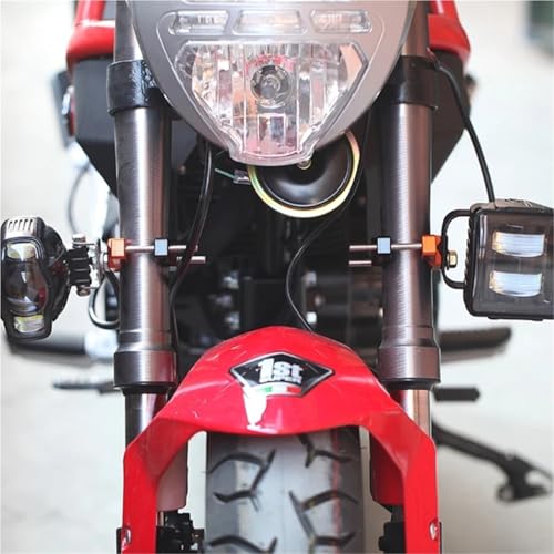 Abrazadera de manillar para moto de 32 a 54mm y soporte de faros BK-54MM 3