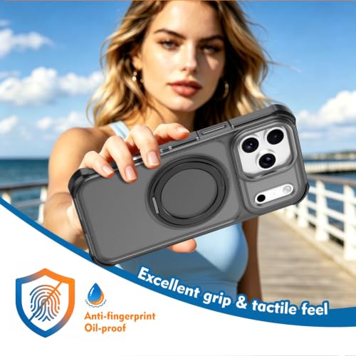 Coque iPhone 12 Pro Max anti-chute avec support béquille orange - 3