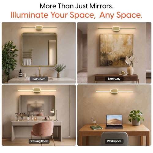 Image of Murphy 16+2W | Twins Full Brass Mirror Light | Designer Wall | Dual Light