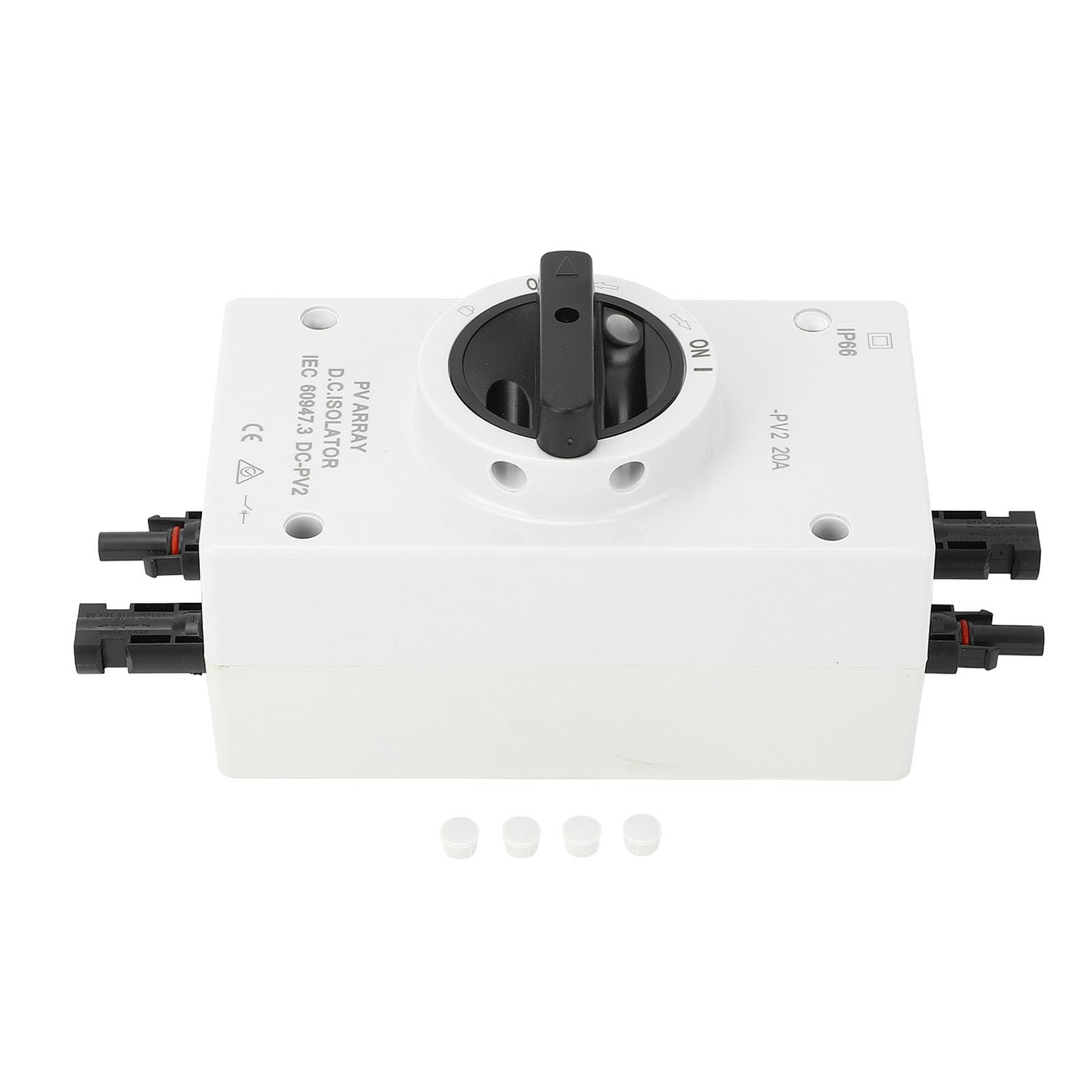 Tissting Interruttore Sezionatore DC IP66 Impermeabile per Impianto Fotovoltaico - Sezionatore Fotovoltaico per Manutenzione Sistemi Solari off Grid 250x100x80mm (9.8x3.9x3.1 (20A)