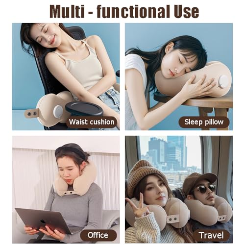 Almohada Inflable para Viaje, tamaño estándar, algodón miniatura 6