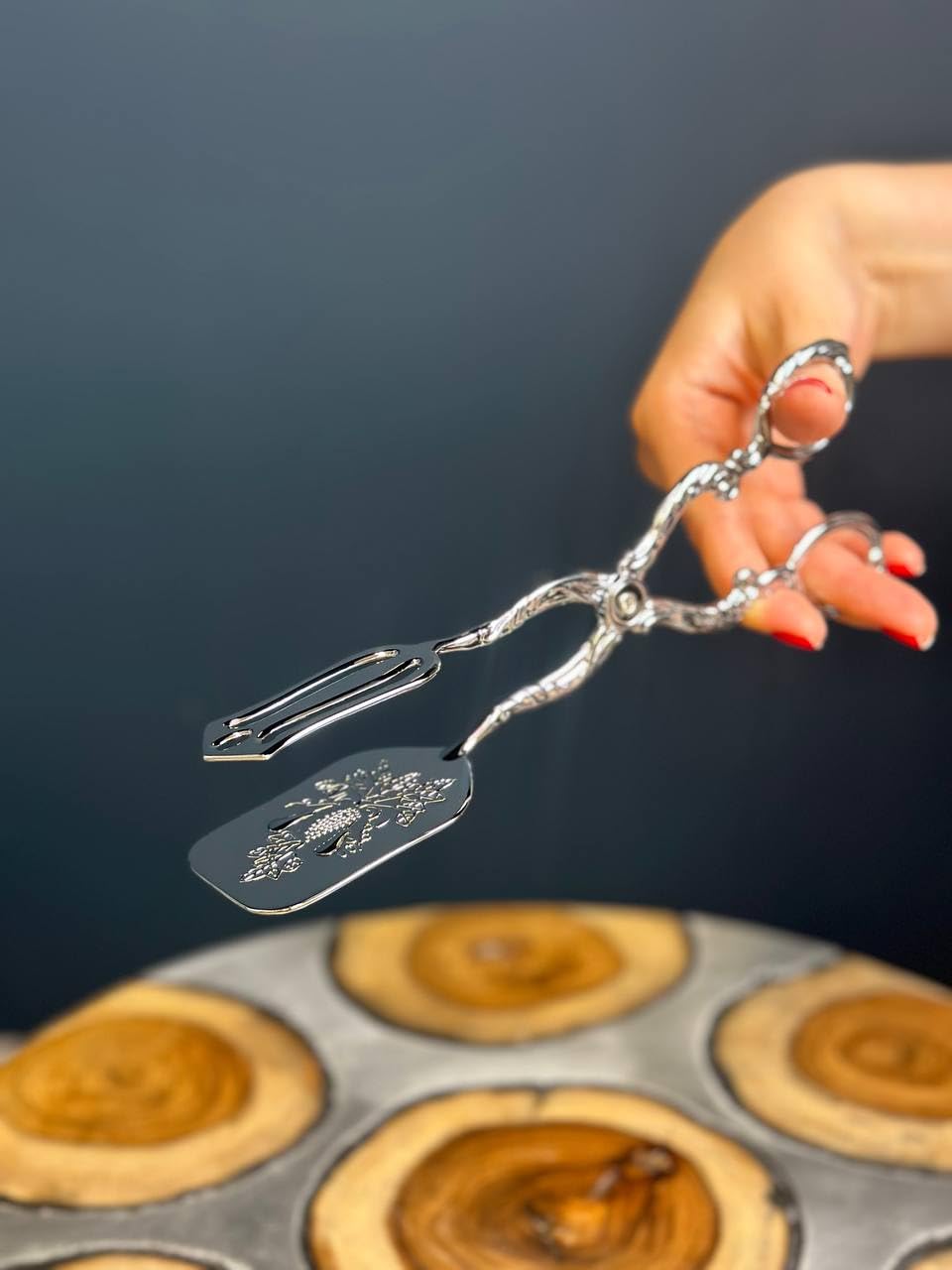 Pinze Per Spaghetti Rigeli Regent - Acciaio Inox 22cm, Design Ergonomico