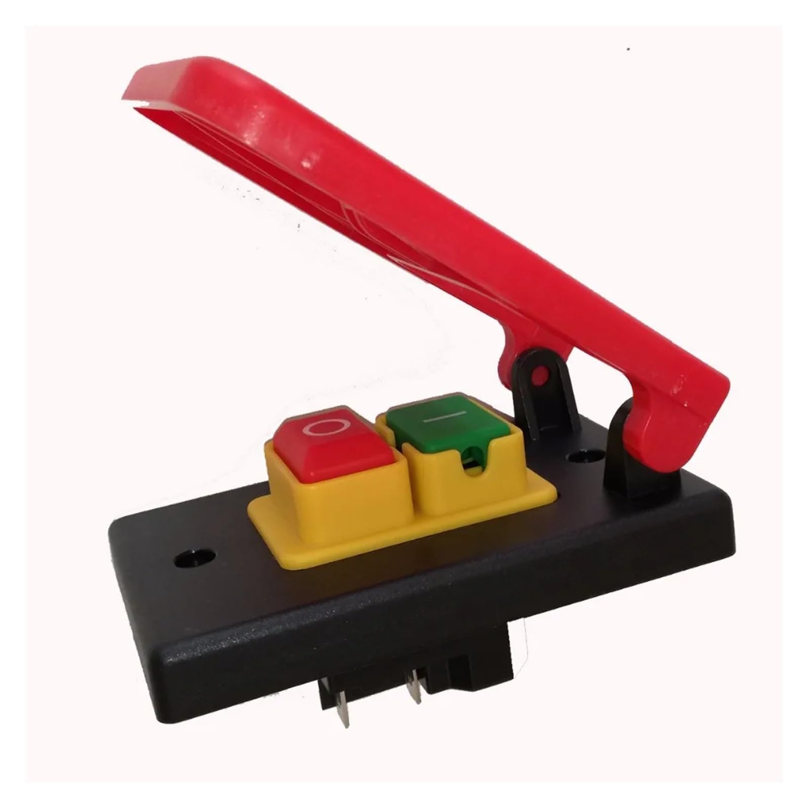 1 interruptor pulsador electromagnético de paleta, 220 V-240 V, 16 A, 5E4, con tapa de parada de emergencia.