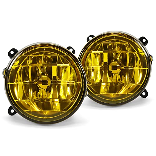 HECASA Glass Fog Lights Lamps Compatible with 2002-2003 IMPREZA RS/WRX