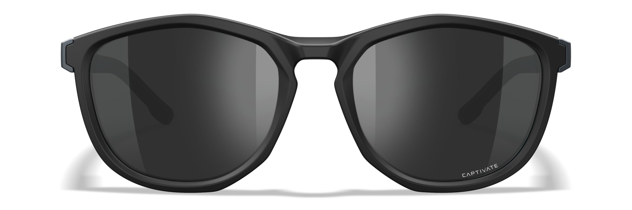Wiley X WX Bravo - Gafas de sol de seguridad para hombres y mujeres, inastillables, protección UV, Captivate (marco negro con lentes de espejo negro CAPTIVATE™)