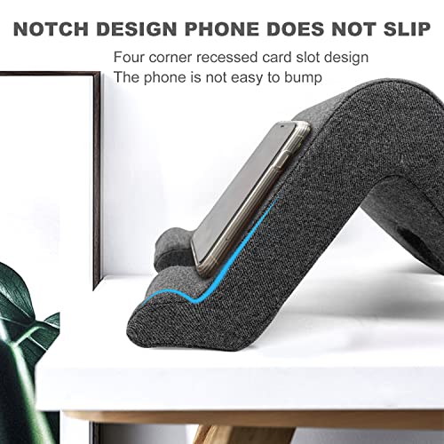 payanwin Tablet Pillow Stand, Multi-Angle Phone Pillow Knee Stand, Universal Phone Computer Reading Stand Pillowcase for ipad, Tablet, e-Reader, Smartphone, Books, Magazines, etc. (Dark Grey)