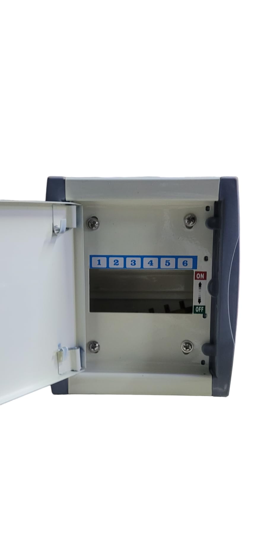 PH-6 Way SPN double door Distribution Board/MCB Box double door with PVC Enclosure with Cover Against water Splash