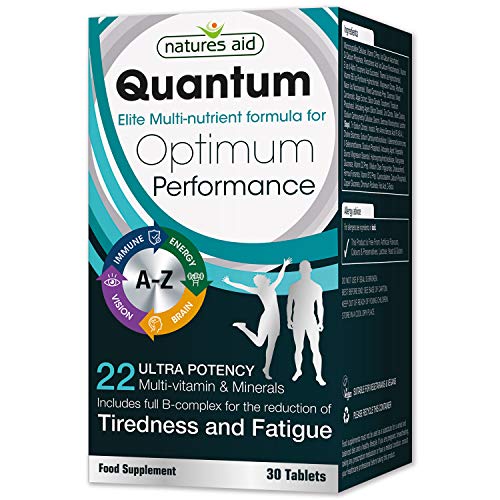 Natures Aid Quantum, 30 tabletas. Suitable for Vegans.