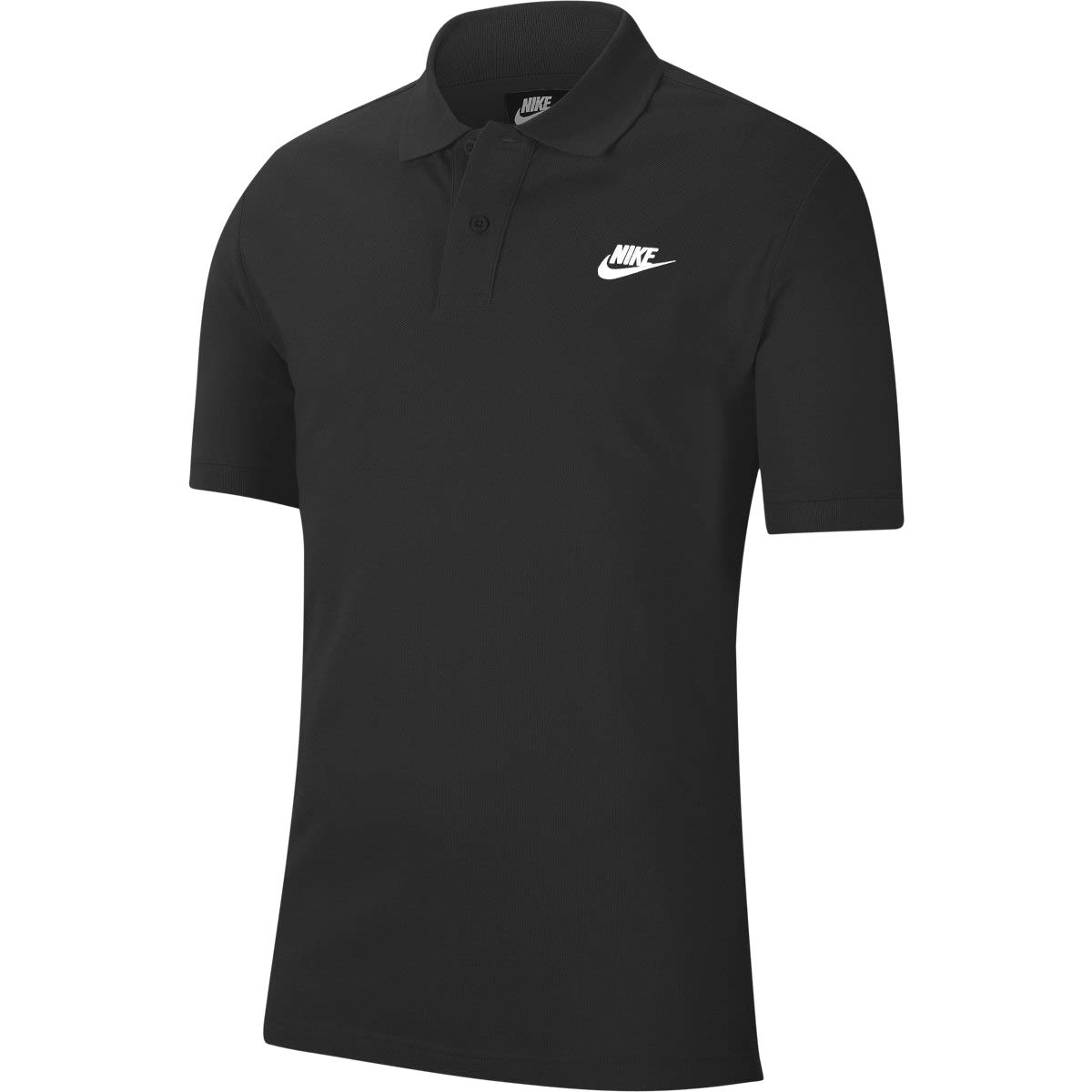Nike FN3894-010 Club Polo Shirt Men's Black/White Size XL