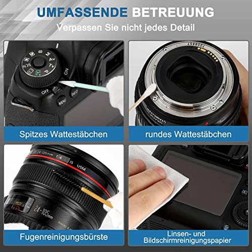 Ezilif Kamera Reinigungsset, Objektiv Reinigungsset mit 17 Stück, Kamera Zubehör mit Wasserdichtem Lens Cleaning Kit für… – Bild 6