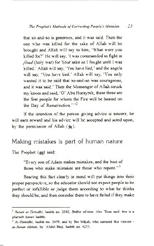 The Prophet’s Methods of Correcting People’s Mistakes