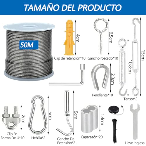Cables para malla sombra 2 Imagen adicional
