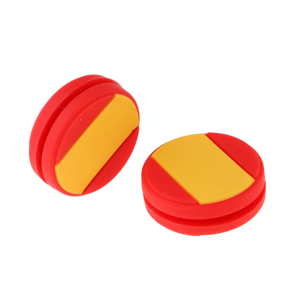 B Baosity 2 Unids Amortiguador de Vibración para Raqueta de Tenis para Protección de Codo, Diseño de Bandera - España, 24x8mm