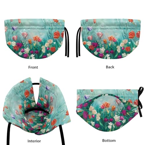 Image of Colorful Flowers Tea Cozy Insulation Kitchen Accessory Tea Cozies Covers Kitchen Home Decorative Tea Pots Cozy for Keeping Warm Kettle Dust Cover