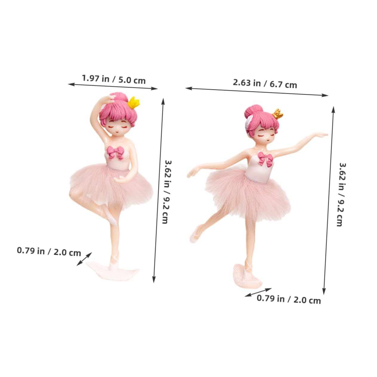 ifundom 20pièces Décorations De Gâteau Ornements pour Fête Anniversaire Figurines pour Gâteaux Et Muffins Décorations De Desserts