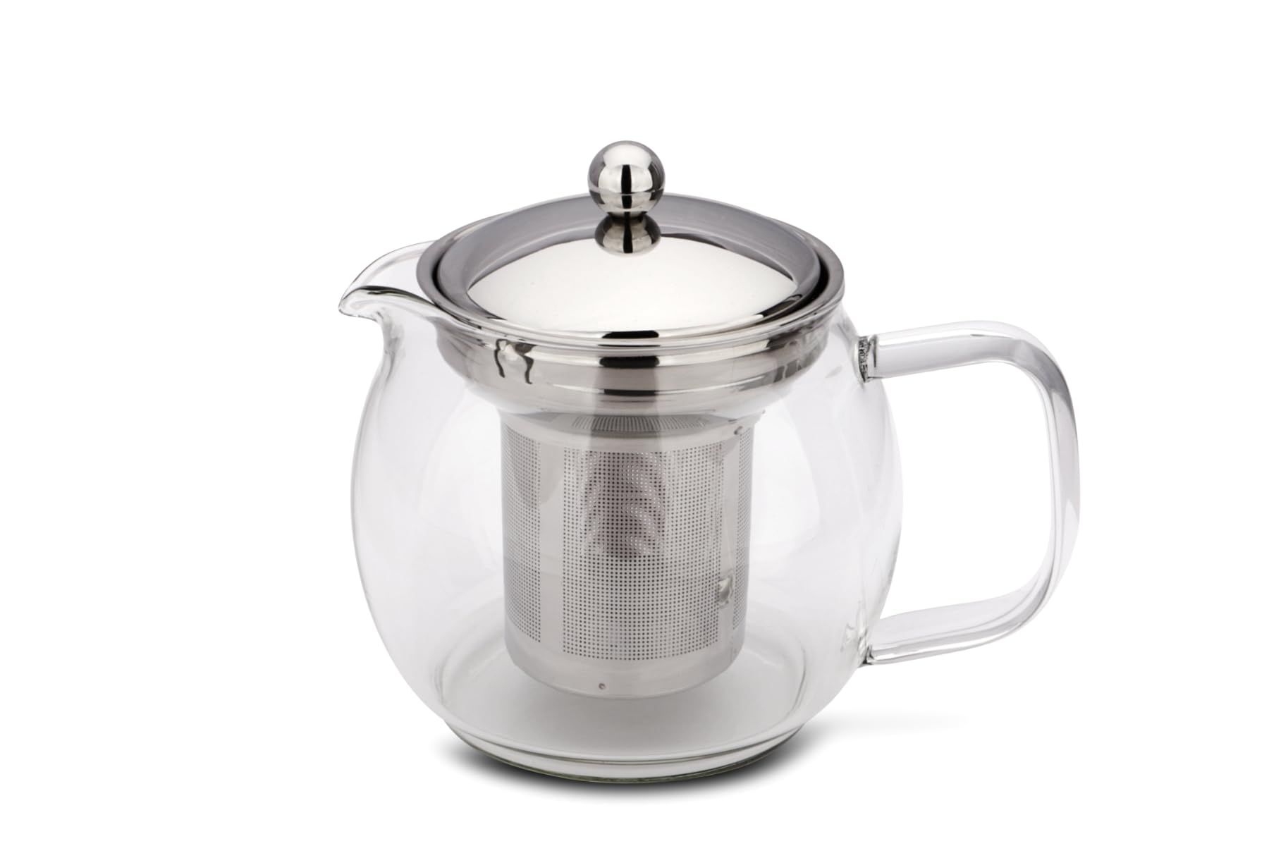 Weis Teekanne aus Borosilikatglas mit Teefilter 0,6 L