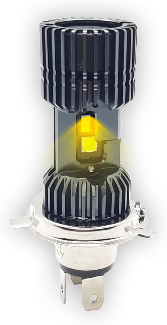 AUTOPOWERZ 40 Watt Dual-Color (Yellow/White) LED Headlight Bulb for Bikes and Cars (Pack of 1)