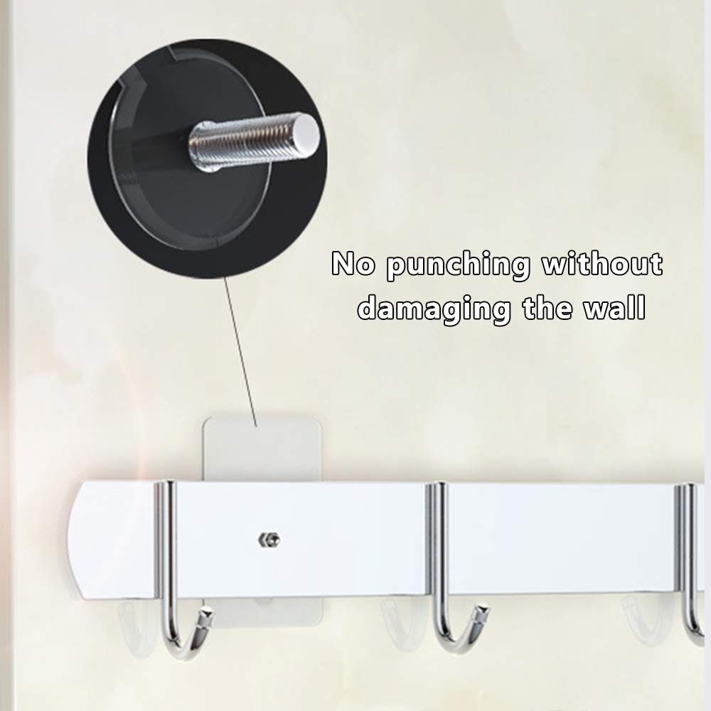 60 Ganci Autoadesivi A Vite Trasparenti – Set Con Viti Da 8mm E 10mm, Senza Fori E Senza Traccia, Portata 2-6 Kg, Per Bagno, Cucina, Quadri E Chiavi