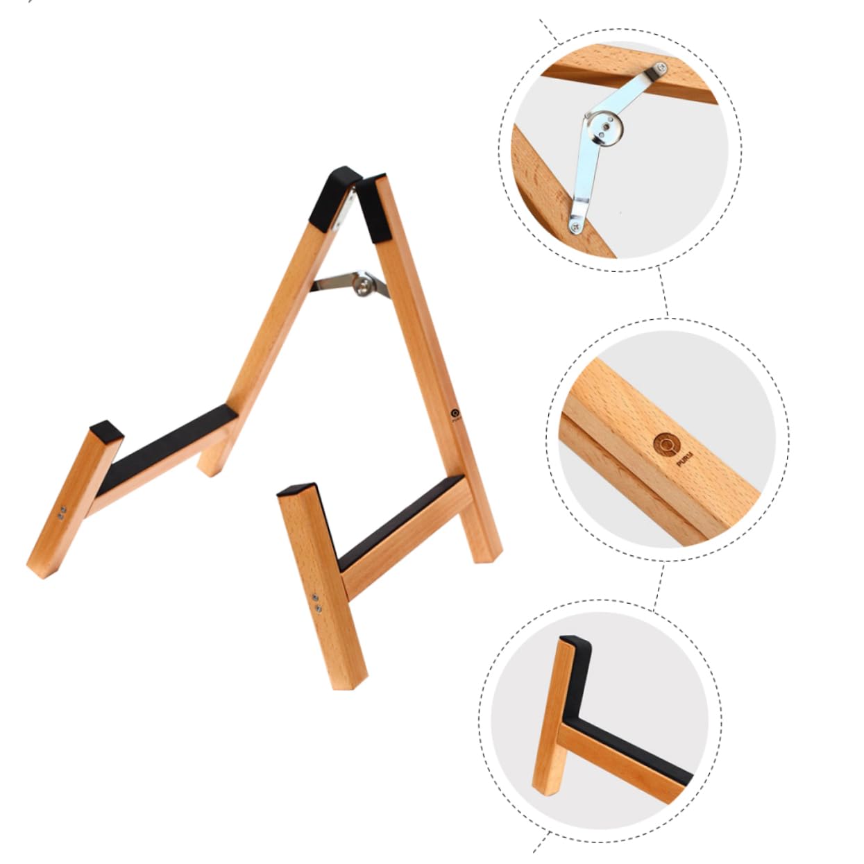 Chitarra Regolabile Legno Struttura Stabile per Chitarra Elettrica e Violino Design Pratico e Compatto per Musicisti e Negozi Strumenti
