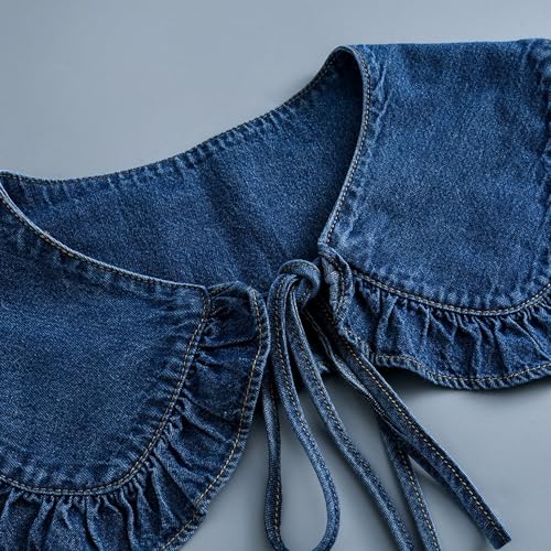 Detachable Fake Collar for Women Embroidery Mini Cape Collar Dickey Neck Ruff False Collar4