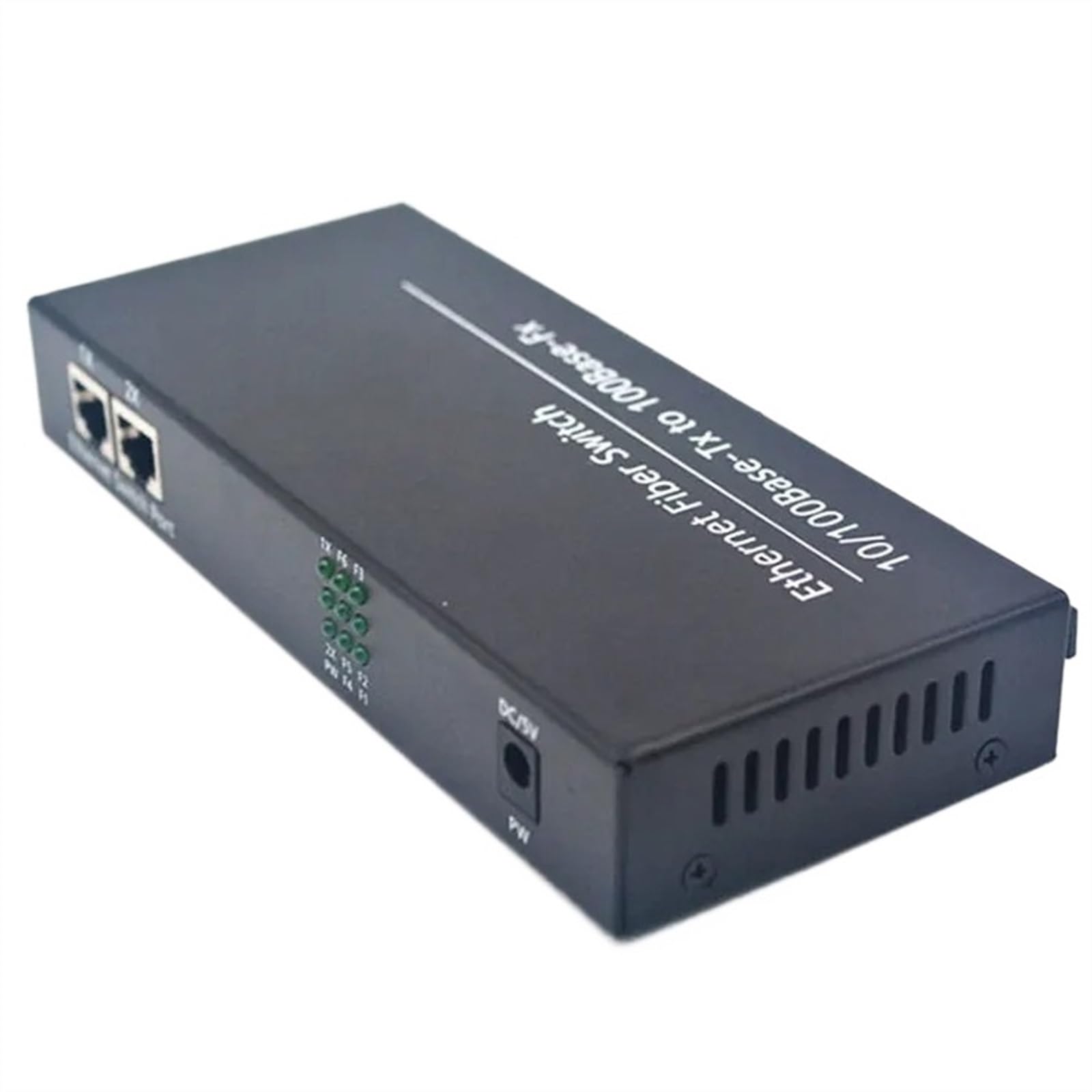 Convertisseur De Commutateur Ethernet Rapide 20KM, Convertisseur De Média Fiber Optique Ethernet Monomode 2 RJ45 Et 6 Ports SC-Fiber 10/100M