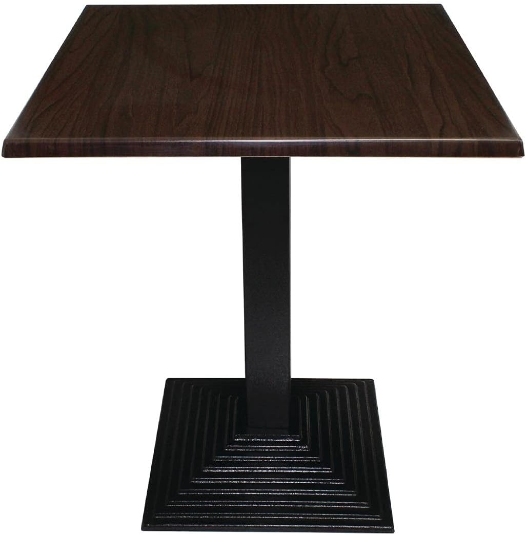 Bolero Square Table Top Dark Brown 700mm Wood Restaurant Catering Hotel Bar