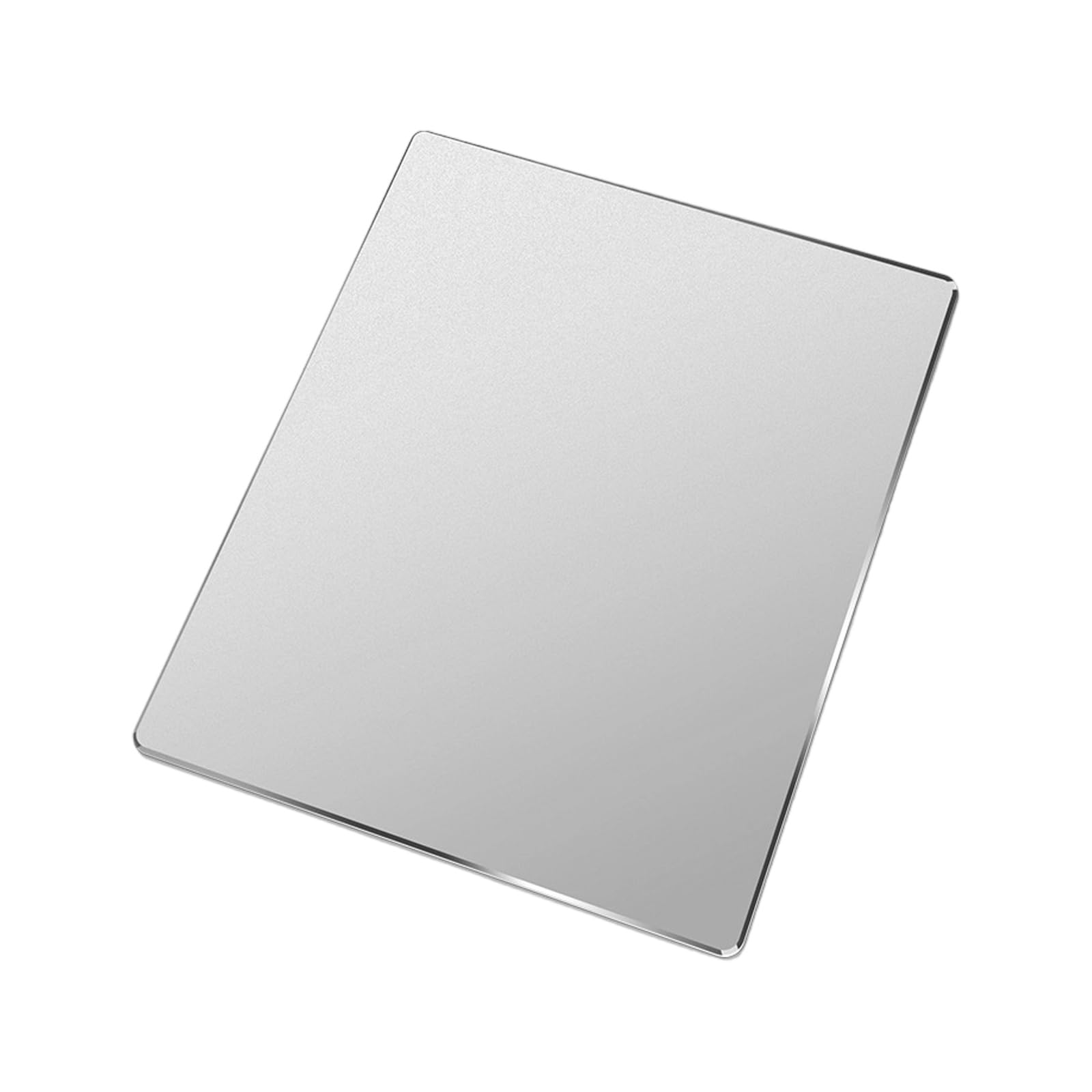 ordinarYone Hard Silver Metal Aluminum Mouse Pad Mat Smooth Thin Double Side Mouse Mat Waterproof Fast Accurate Control for Gaming