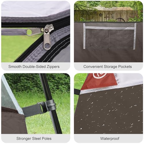 Image of CAMPROS CP Tents for Camping 2 /4 /6 Person, Waterproof Windproof Dome Tent