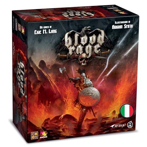 Asmodee - Blood Rage - Jeu de Table, 2-4 Joueurs, 14+ Ans, édition en Italien
