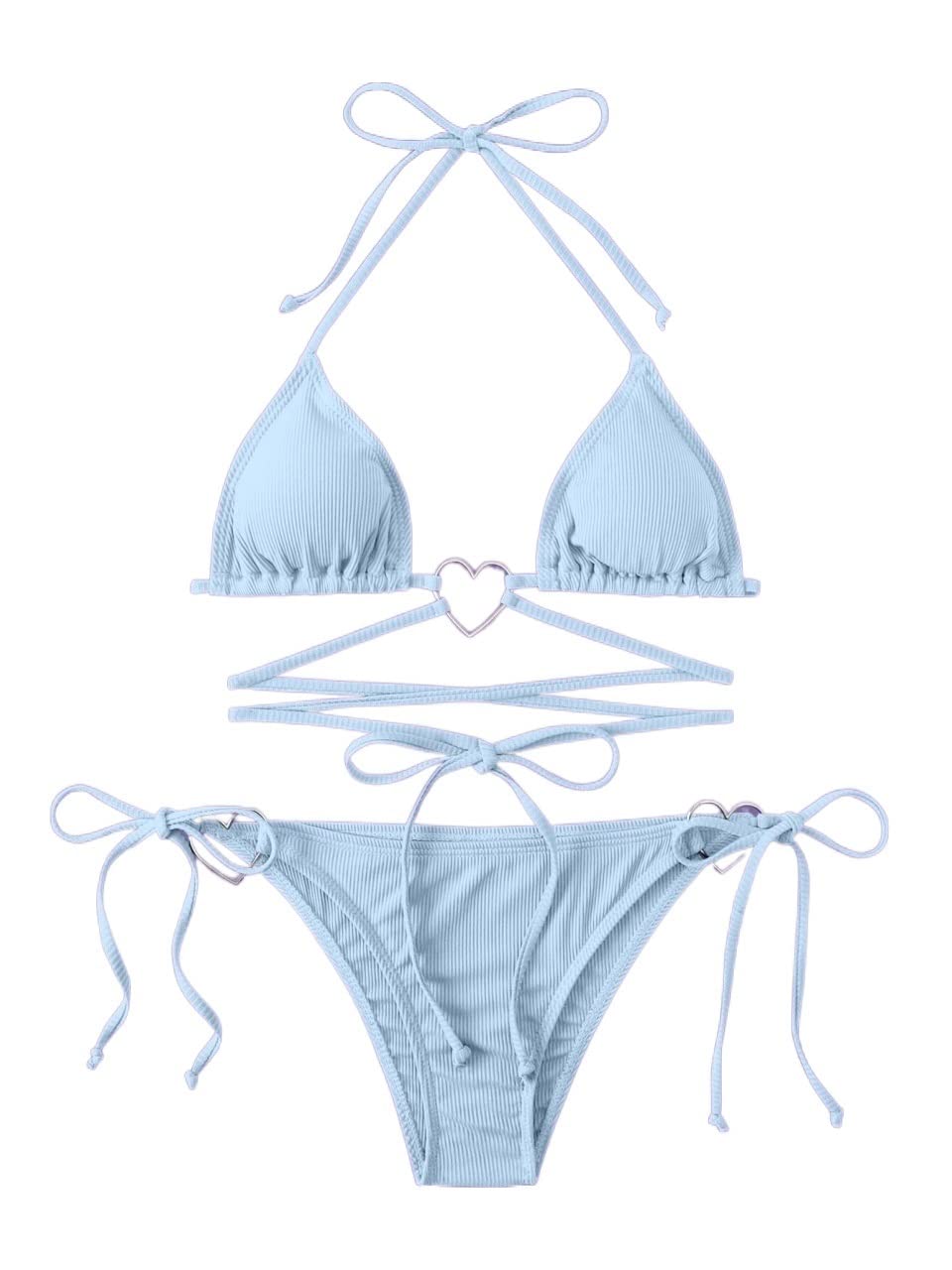 Amazon.co.jp: 女性の水着 双子座 ハート リングリンク レース
