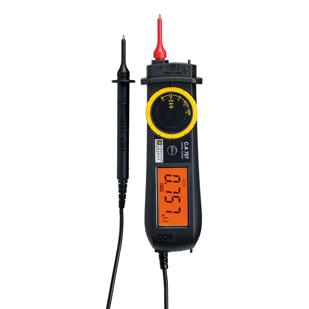 Chauvin Arnoux C.A 757 Multitester CAT III 600V LCD schwarz