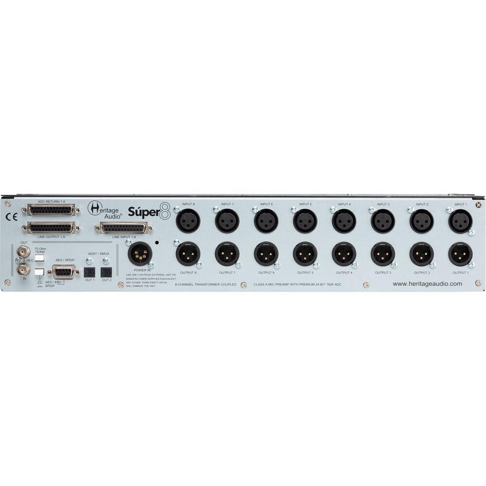 Amazon.co.jp: Heritage Audio Super 8 8チャンネルマイクプリアンプ
