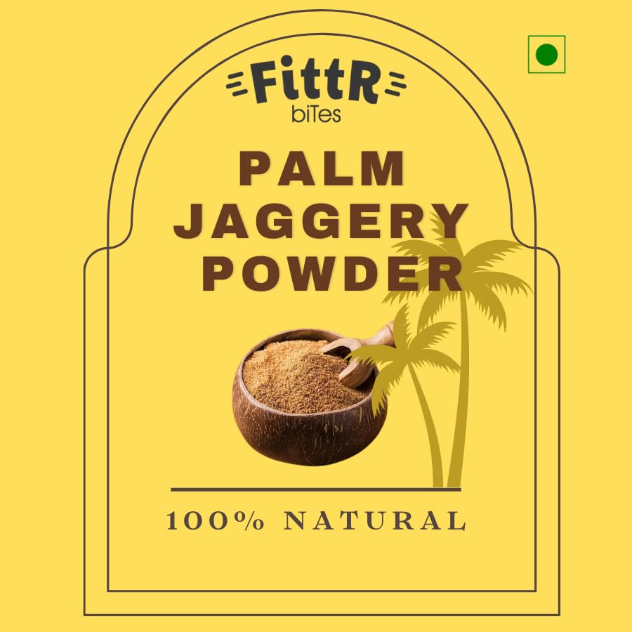 Image of FittR Bites Natural Palm Jaggery, 100% Pure Natural Sweetener, Karupatti, No added preservatives, No artificial sweetener 325 gm pack