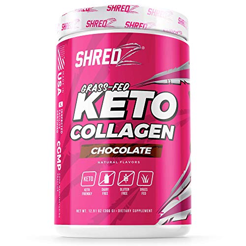Grass Fed Keto Collagen with MCT Oil and Essential Electrolytes - Healthier Hair, Skin, Nails, and Joints | Maintain Ketosis and Promote Fat Burning (Chocolate)
