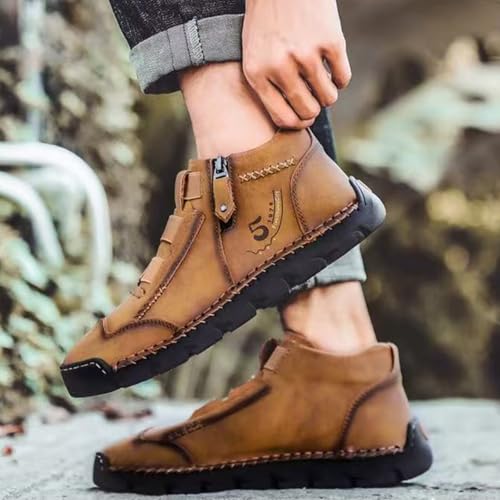 Matufit Orthopedic Shoes for Men, Waterproof Non-Slip Fashionable Orthopedic Shoes, Side Zip Slip-On Flats3