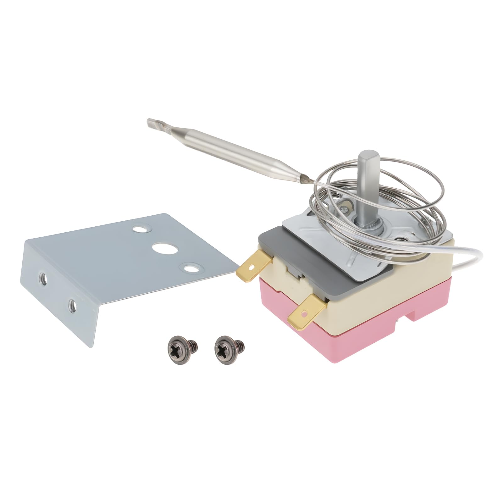 VGOL Fryer Thermostat 16A/250V 5mm Pin for 50-200 Degree Desktop Deep Fryer 24x35x43mm