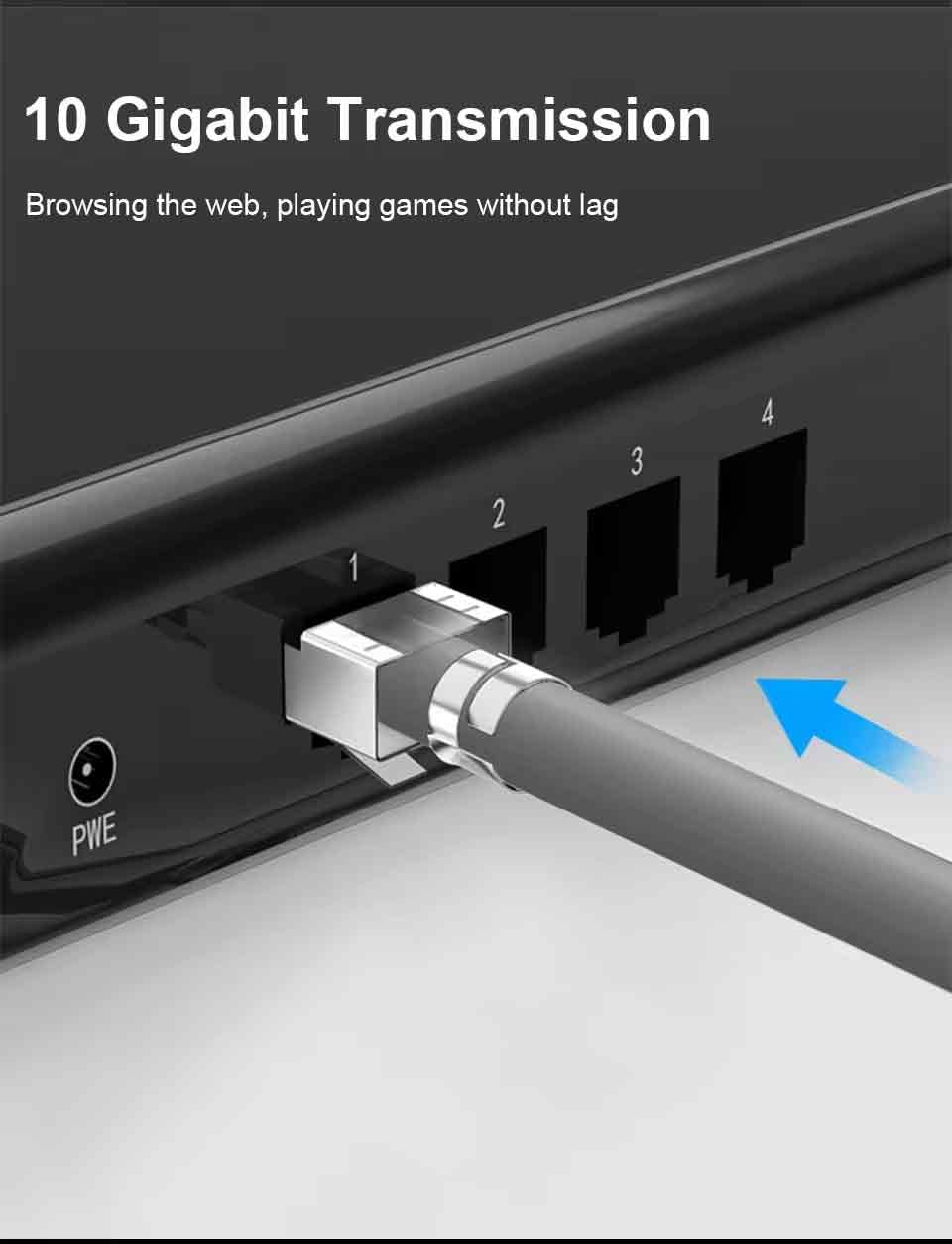 BOXNUBE RJ45 Cat7 Cat6A Crimping Connectors 8P8C Modular Plug 3 Prong Shielded FTP/STP Metal Connector | Dovetail Clip Design | 25 Pack 2
