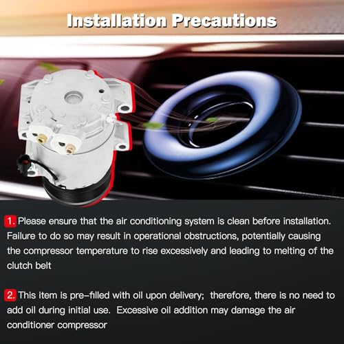 Image of cciyu Air Conditioning Compressor Fit for Infiniti QX56 QX80 5.6L 2004-2024