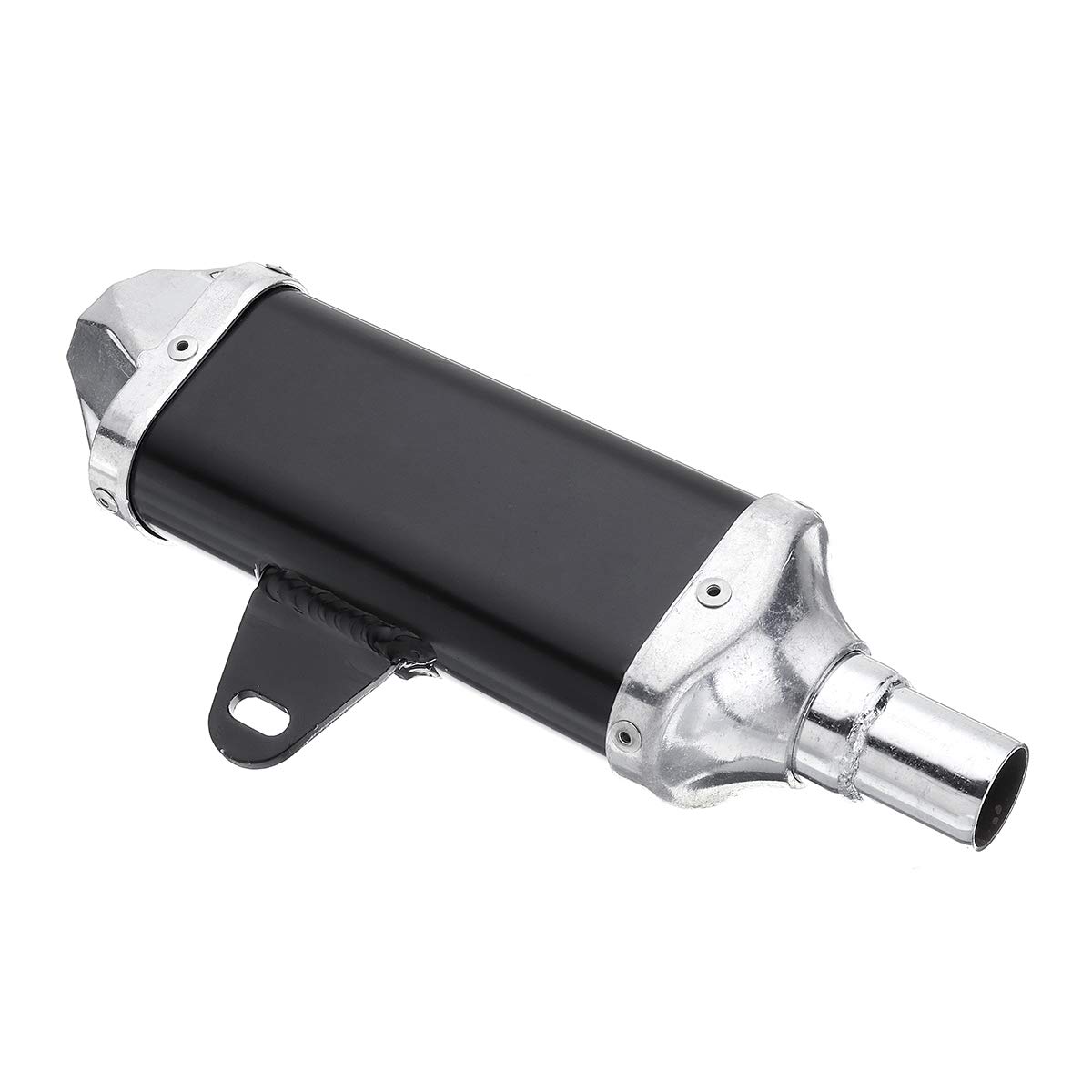 Viviance Marmitta Compatibile con Scarico Moto Universale 28mm Tubo 50cc 110cc 125cc 140cc 150cc Pit Dirt Bike