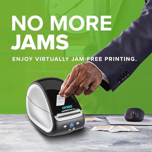 DYMO LabelWriter 550 Turbo Label Printer Bundle Label Maker with Direct Thermal Printing Automatic Includes Address Labels Multipurpose Labels Durable Multipurpose
