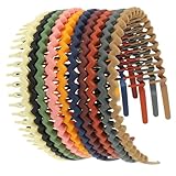 Bandeaux avec dents - bandeaux pour cheveux pour femmes : les bandeaux pour cheveux pour femmes sont faciles à assortir à différentes coiffures, shorts, longs, bouclés et droits.