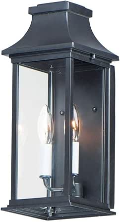 Maxim Lighting 30025CLBK Vicksburg - 2 Light Outdoor Pocket Wall Sconce