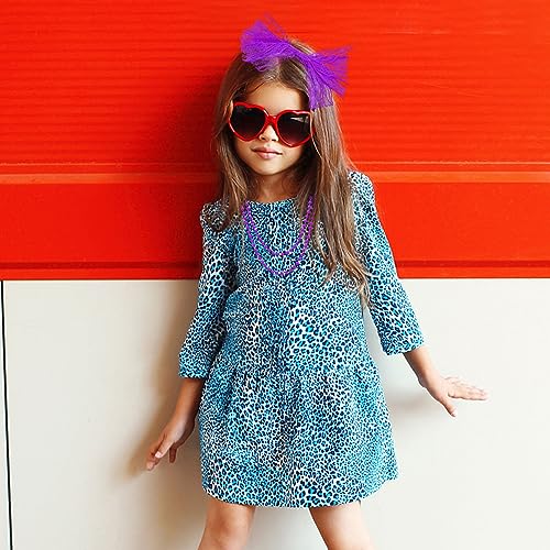 Grantop 80s Fancy Dress Costume Accessories for Women 1980s Fancy Party Costume Set including Lace Headband Earrings Necklace Fishnet Glove - Image 4