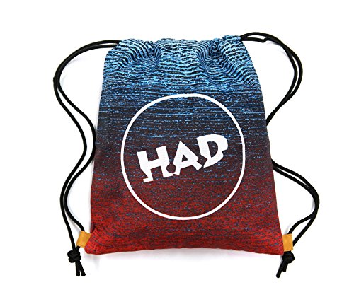 HAD - Bolsa de deporte para adultos (talla única), color azul y rojo