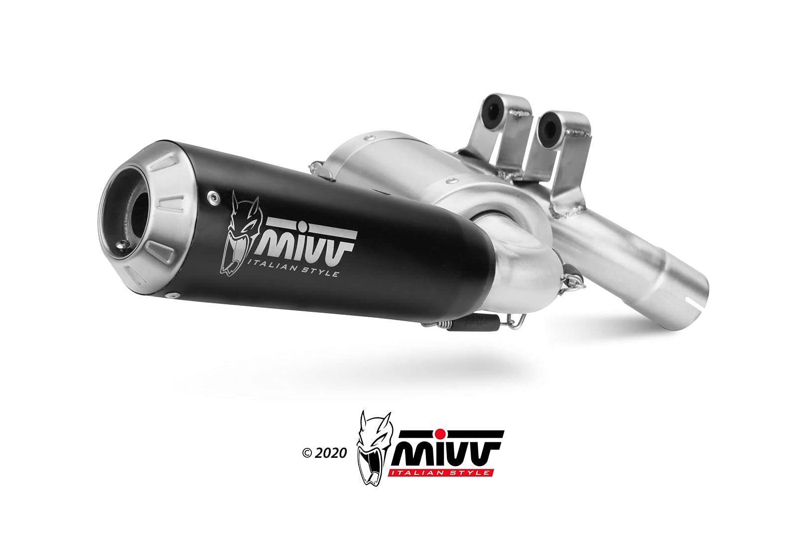 Auspuff Slip-on Mivv kompatibel mit BMW F 900 R 2020 > X-M1 Schwarz Euro-5