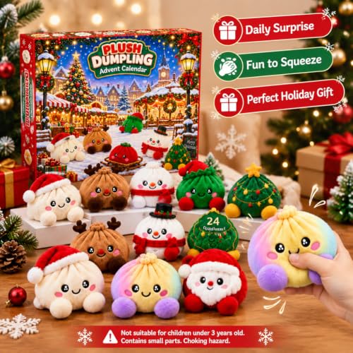 Dumpling Advent Calendar 2026 Plush Mystery Box Christmas Home 24-Day Adult - image 6